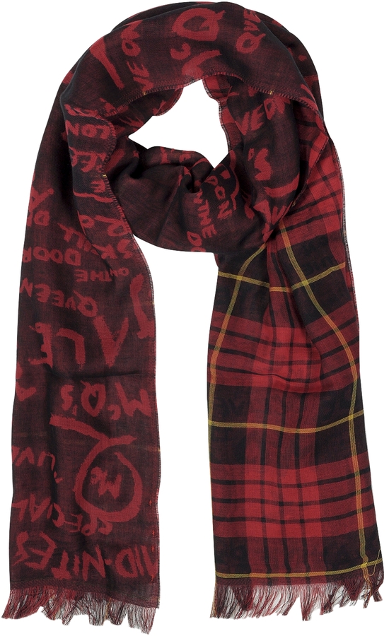 mcqueen tartan scarf