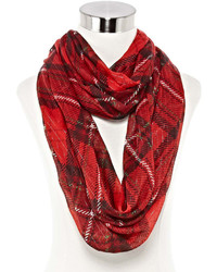 Mixit Mixit Holiday Plaid Infinity Scarf