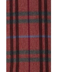 Colombo Plaid Cashmere Scarf Red