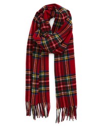 ZZDNU POLO Polo Tartan Wool Scarf In Red Stewart At Nordstrom