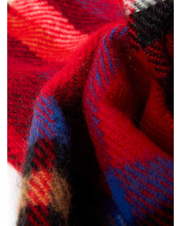 Topman Red And Black Woven Scarf