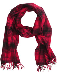 H&M Wool Scarf Redchecked