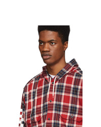 Levis Red Check Linka Hooded Shirt