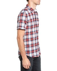 John Varvatos Star Usa Mayfield Slim Fit Plaid Sport Shirt