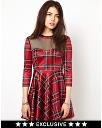 Freak Of Nature Lost And Bound Plaid Dress