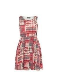 Pussycat New Look Red Check Print Skater Dress