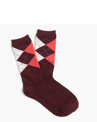 Red Plaid Socks