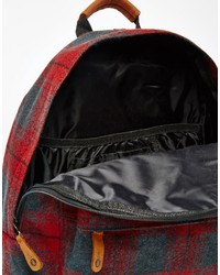 Mi-pac Plaid Red Backpack