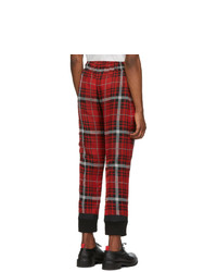 424 Black And Red Silk Lounge Pants