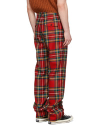 Molly Goddard Red Tartan Franko Trousers