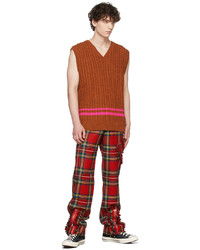 Molly Goddard Red Tartan Franko Trousers