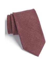 Red Plaid Wool Tie