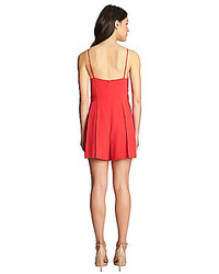 1state Pleated Front High Neck Romper