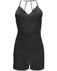 Boohoo Kyleigh Strappy Back Woven Playsuit