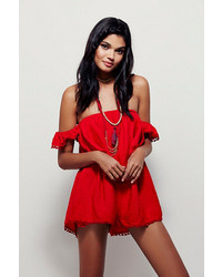 Free People Ruffle My Feathers Romper