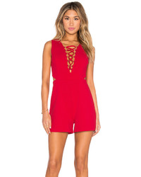 Glamorous Lace Up Romper