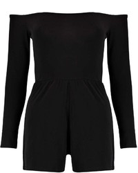 Boohoo Mary Off The Shoulder Slinky Playsuit