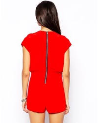 Motel Janna Wrap Front Playsuit