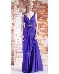 LM Collection Jeweled Cap Sleeve Evening Dresses