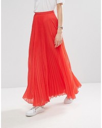 Asos Collection Pleated Maxi Skirt