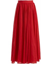 Three Graces London Arlene Panelled Ramie Maxi Skirt