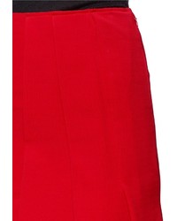Nobrand Asymmetric Pleat Stretch Jersey Midi Skirt