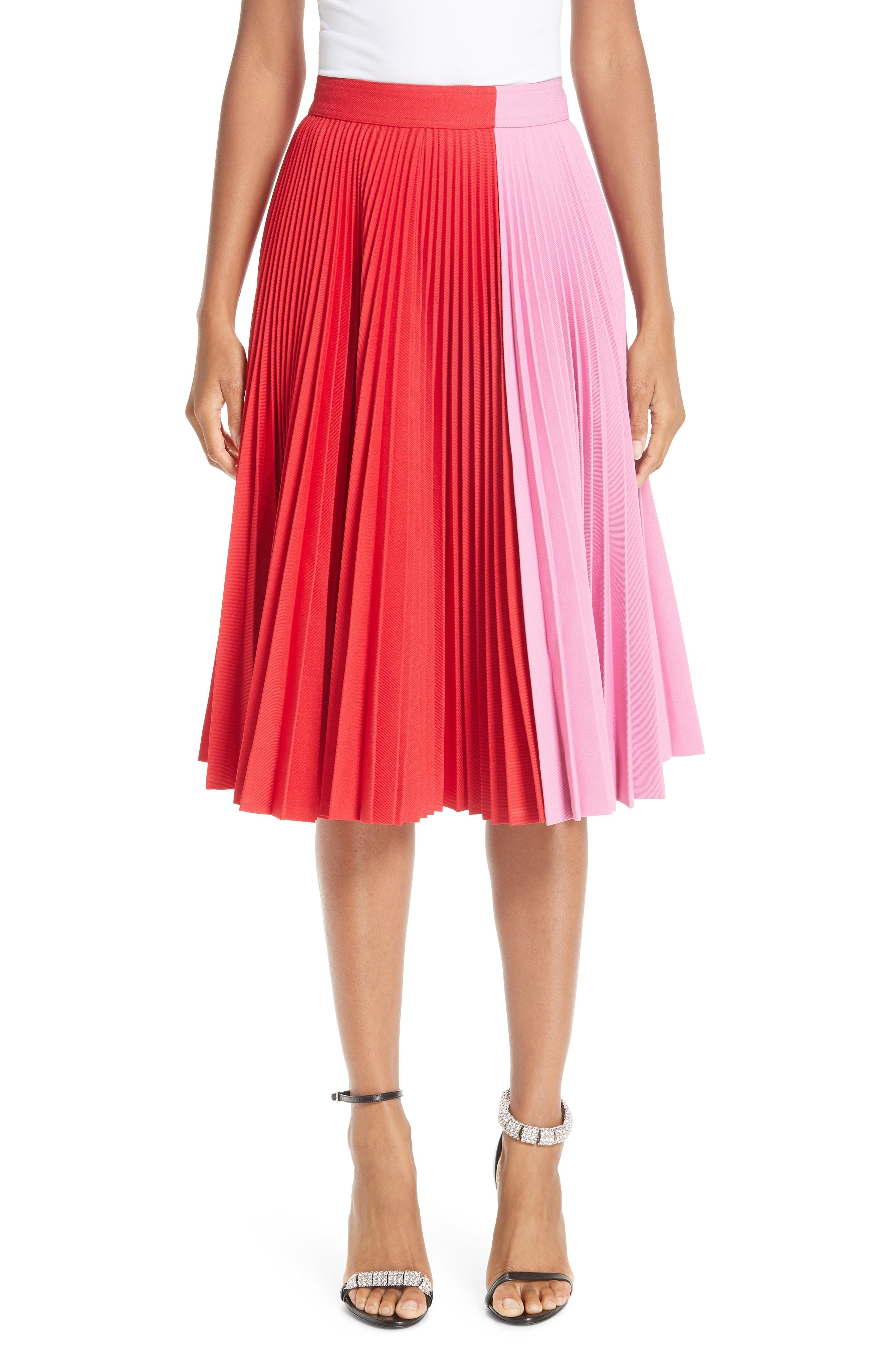 Calvin Klein 205W39nyc Bicolor Pleated Skirt, $1,400 | Nordstrom | Lookastic