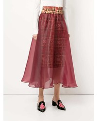 Pose Arazzi Double Layered Midi Skirt