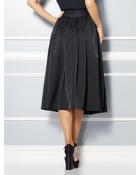 New York & Co. Eva Des Collection Mari Tie Waist Midi Skirt