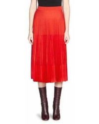 Alexander McQueen Pleated Midi Skirt