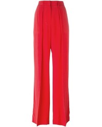 Red Pleated Pants