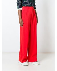MSGM Pleated High Waisted Trousers