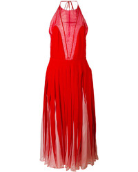 Valentino Pleated Midi Dress