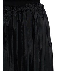 Victoria Victoria Beckham Washed Taffeta Drawstring Pleat Skirt