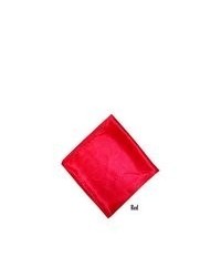 TheDapperTie Solid 17 X 17 Inch Pocket Square Red