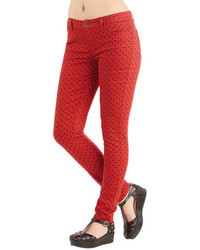 Ci Sono Cavalinicavalini Inc Morning Noon And Night Pants In Red