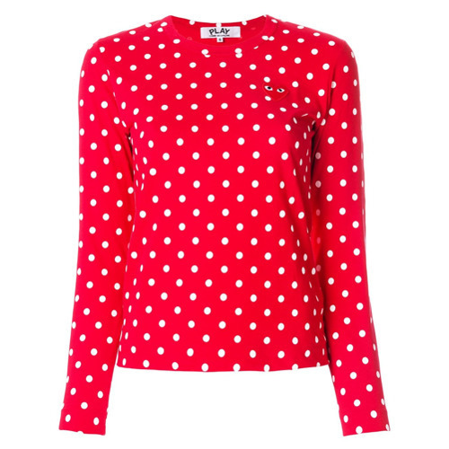 red polka dot t shirt