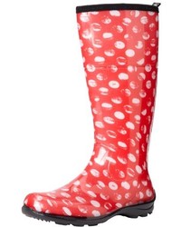 Red Polka Dot Rain Boots