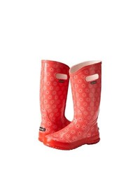 coral rain boots