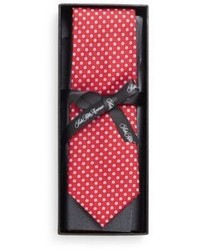 Saks Fifth Avenue Boxed Polka Dot Silk Tie