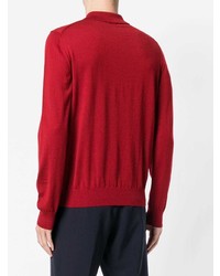 Z Zegna Long Sleeve Fitted Polo Top