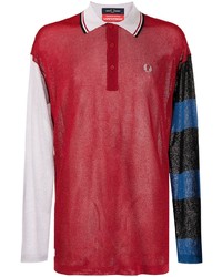 Fred Perry X Charles Jeffery Loverboy Glitter Knitted Rugby Shirt