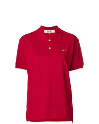 Comme Des Garcons Play Comme Des Garons Play Heart Patched Polo Shirt