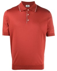 Borrelli Contrast Trim Cotton Polo Shirt