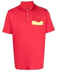 Ferrari Contrasting Chest Pocket Polo Shirt