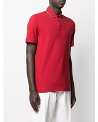 Z Zegna Contrasting Trim Cotton Polo Shirt
