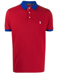Polo Ralph Lauren Contrasting Trim Embroidered Polo Shirt