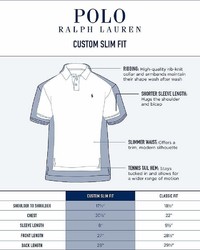 Polo Ralph Lauren Cotton Mesh Custom Slim Fit Polo Shirt
