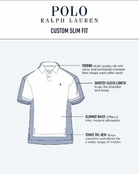 Polo Ralph Lauren Cotton Mesh Custom Slim Fit Polo Shirt