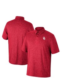 Top of the World Crimson Oklahoma Sooners Textured Constance Polo